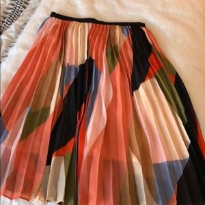 Anthropologie pleated skirt